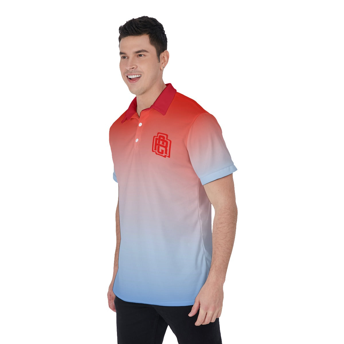 RC R & Blue OMBRE POLO