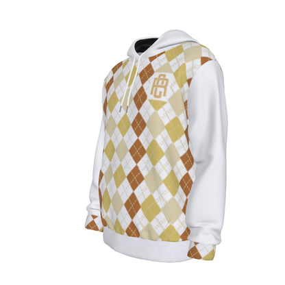 RC Argyle Pattern Hoodie with Kangaroo pockets