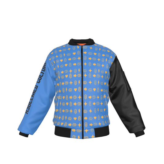 R3deemed Blue Designer Bomber Jacket