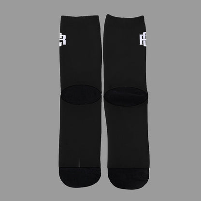 RC BLK socks side logo