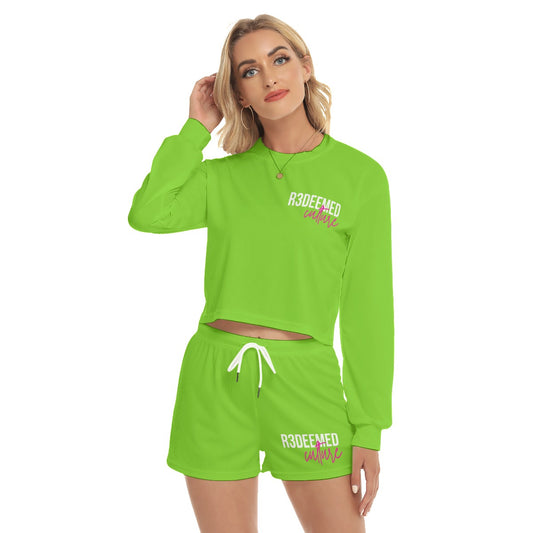 Womens' Short Sweatshirt and Shorts Set