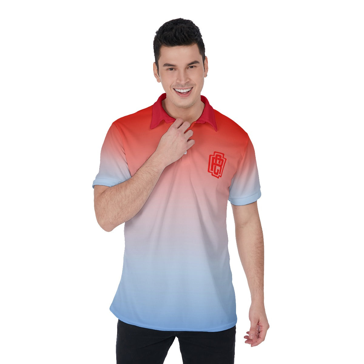 RC R & Blue OMBRE POLO