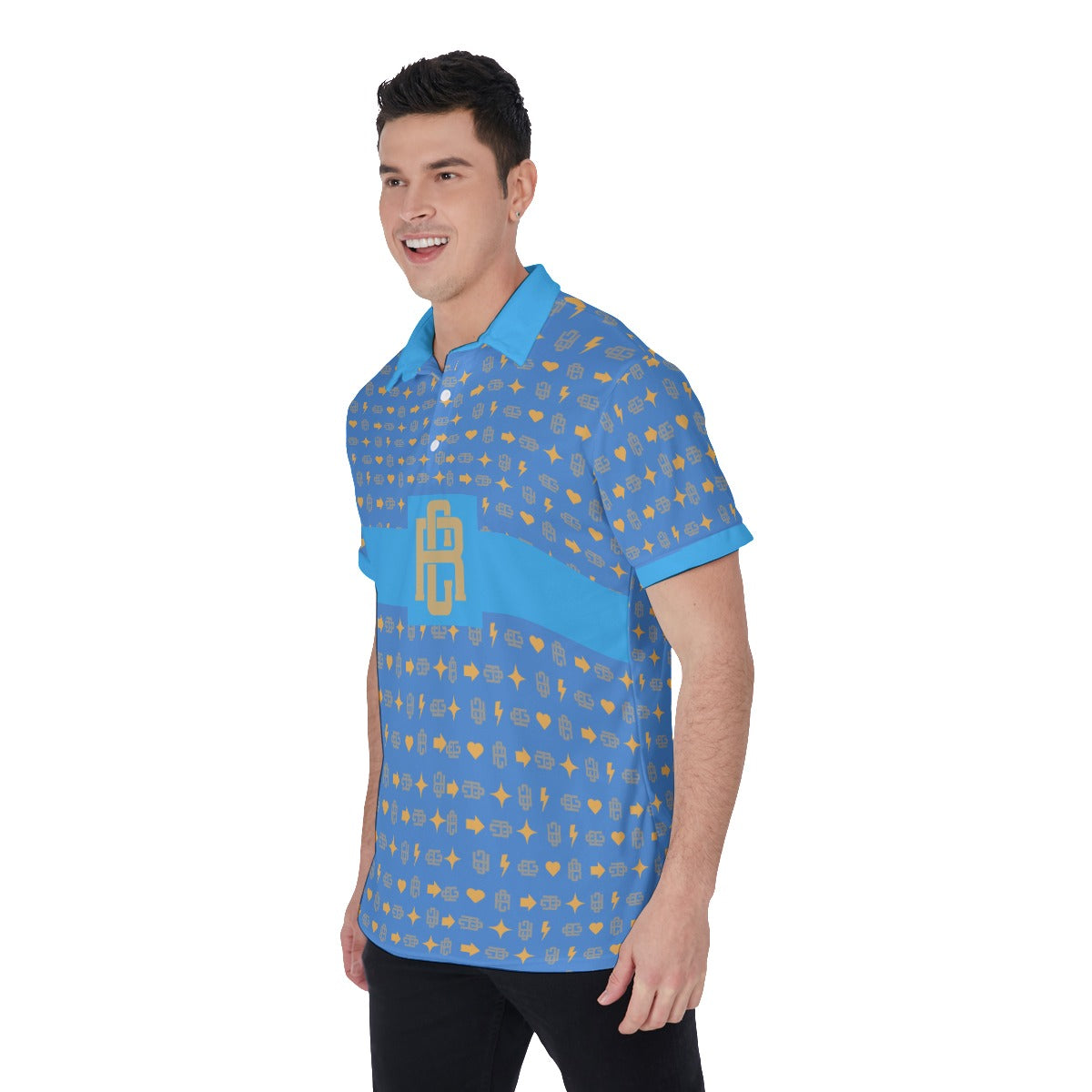 RC Blue Designer Polo