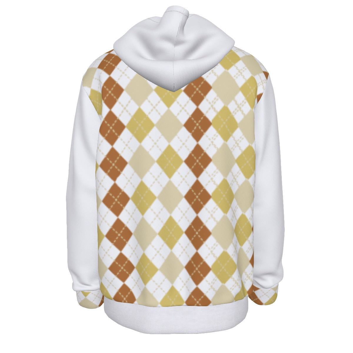 RC Argyle Pattern Hoodie with Kangaroo pockets