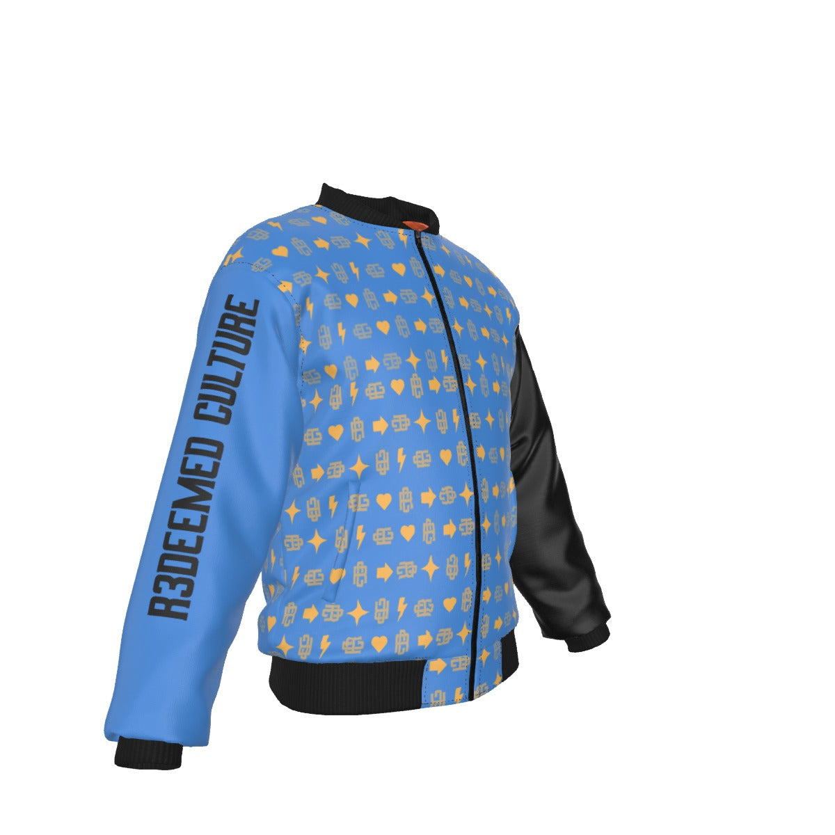 R3deemed Blue Designer Bomber Jacket