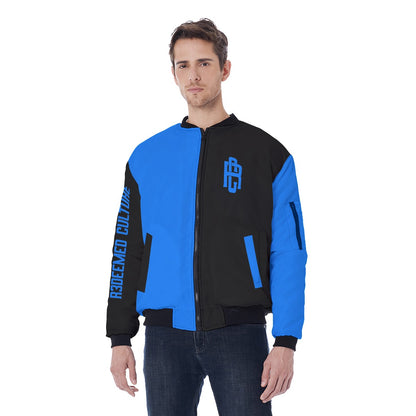 Jesus Saves Bomber Jacket Blue