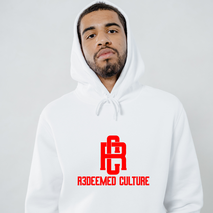 White Hoodie Red RC