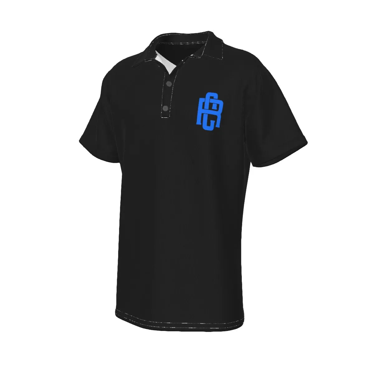 RC Men's Polo Shirt Bk Blu logo