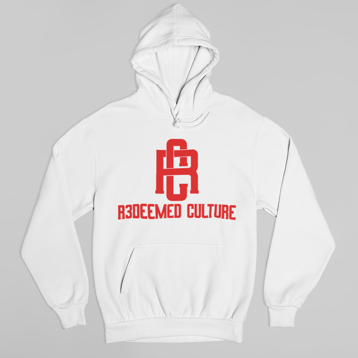 White Hoodie Red RC