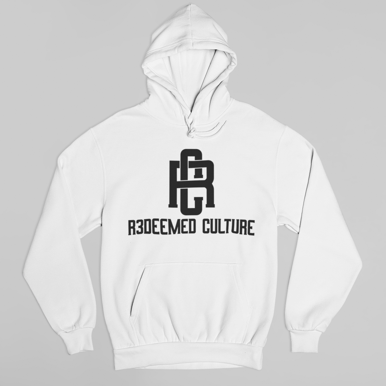 White Hoodie Black RC