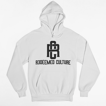 White Hoodie Black RC