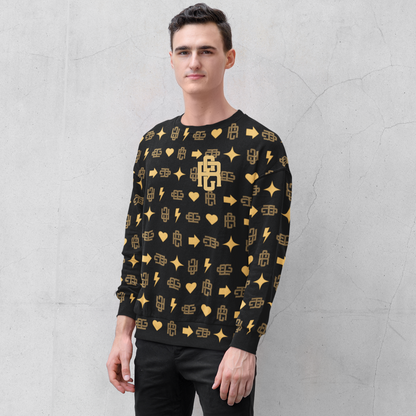 RC Designer Long Sleeve T-shirt- BLACK COLLECTION